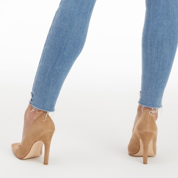 Good American Icon 110 Tan Brown Suede Heels pumps - Picture 3 of 3